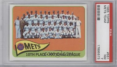 1965 Topps - [Base] #551 - High # - New York Mets Team [PSA 7 NM]