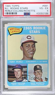 1965 Topps - [Base] #581 - High # - Tony Perez, Kevin Collins, Dave Ricketts [PSA 4 VG‑EX]