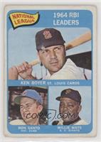 League Leaders - Ken Boyer, Ron Santo, Willie Mays [Good to VG‑…
