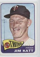 Jim Kaat (Last Name Spelled Katt on Front)