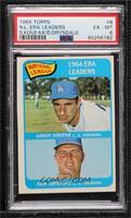 League Leaders - Sandy Koufax, Don Drysdale [PSA 6 EX‑MT]