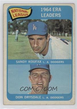 1965 Topps - [Base] #8 - League Leaders - Sandy Koufax, Don Drysdale