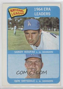 1965 Topps - [Base] #8 - League Leaders - Sandy Koufax, Don Drysdale