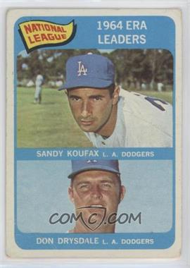 1965 Topps - [Base] #8 - League Leaders - Sandy Koufax, Don Drysdale