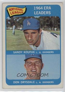 1965 Topps - [Base] #8 - League Leaders - Sandy Koufax, Don Drysdale