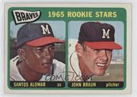 1965 Rookie Stars - Santos Alomar, John Braun