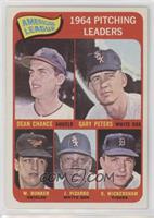 League Leaders - Dean Chance, Gary Peters, Wally Bunker, Juan Pizarro, Dave Wic…