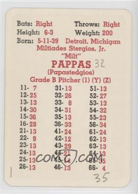 1966 APBA Baseball 1965 Season - [Base] #_MIPA - Milt Pappas [Good to VG‑EX]