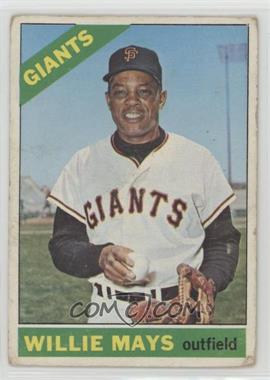 1966 O-Pee-Chee - [Base] #1 - Willie Mays [Good to VG‑EX]