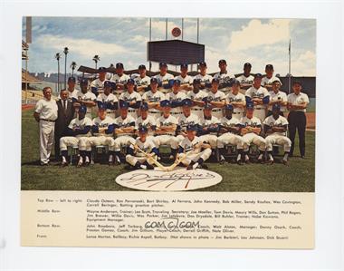 1966 Plastichrome Los Angeles Dodgers Postcards - [Base] #_LOAD - Los Angeles Dodgers