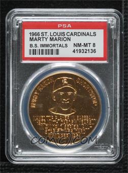 1966 St. Louis Cardinals Busch Stadium Immortals Coins - [Base] #_MAMA - Marty Marion [PSA 8 NM‑MT]