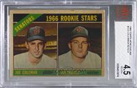 1966 Rookie Stars - Joe Coleman, Jim French [BVG 4.5 VG‑EX+]