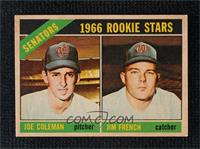 1966 Rookie Stars - Joe Coleman, Jim French [Good to VG‑EX]