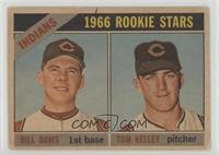 1966 Rookie Stars - Bill Davis, Tom Kelley [Good to VG‑EX]