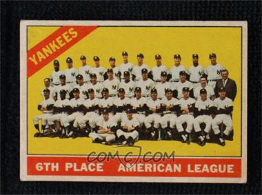 1966 Topps - [Base] - Venezuelan #92 - New York Yankees Team [Good to VG‑EX]