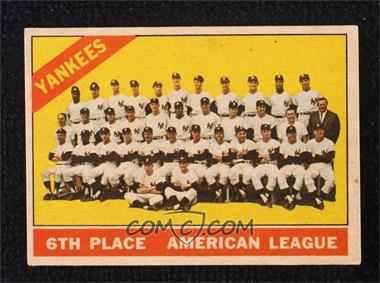 1966 Topps - [Base] - Venezuelan #92 - New York Yankees Team [Good to VG‑EX]