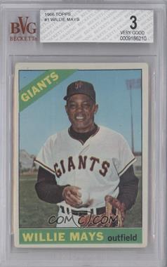 1966 Topps - [Base] #1 - Willie Mays [BVG 3 VERY GOOD]