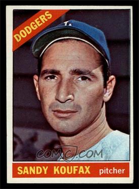 1966 Topps - [Base] #100 - Sandy Koufax [EX]