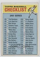 Checklist - 2nd Series (115: Warren Spahn) [Poor to Fair]