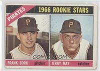 1966 Rookie Stars - Frank Bork, Jerry May [COMC RCR Poor]