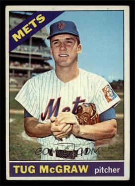 1966 Topps - [Base] #124 - Tug McGraw [EX]