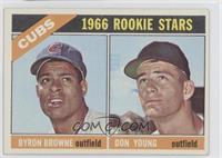 1966 Rookie Stars - Byron Browne, Don Young