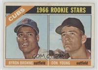 1966 Rookie Stars - Byron Browne, Don Young [Poor to Fair]