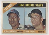 1966 Rookie Stars - Byron Browne, Don Young [Good to VG‑EX]