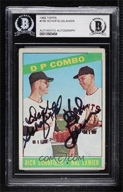 1966 Topps - [Base] #156 - DP Combo - Dick Schofield, Hal Lanier [BAS BGS Authentic]