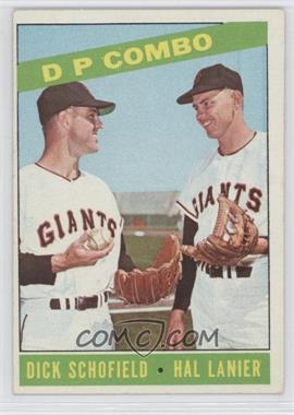 1966 Topps - [Base] #156 - DP Combo - Dick Schofield, Hal Lanier