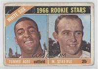 1966 Rookie Stars - Tommie Agee, Marv Staehle [Poor to Fair]