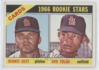 1966 Rookie Stars - Dennis Aust, Bobby Tolan