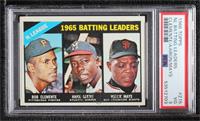 1965 NL Batting Leaders (Roberto Clemente, Hank Aaron, Willie Mays) [PSA 3…