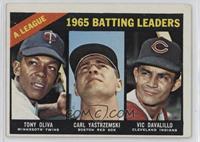 League Leaders - Tony Oliva, Carl Yastrzemski, Vic Davalillo [Poor to …