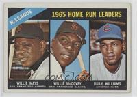 1965 NL Home Run Leaders (Willie McCovey, Willie Mays, Billy Williams)