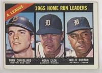 League Leaders - Tony Conigliaro, Norm Cash, Willie Horton