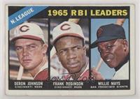 1965 NL RBI Leaders (Deron Johnson, Frank Robinson, Willie Mays) [Good to&…