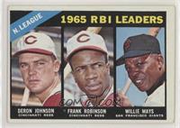 League Leaders - Deron Johnson, Frank Robinson, Willie Mays [Poor to …