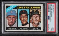 League Leaders - Sandy Koufax, Juan Marichal, Vern Law [PSA 7 NM]