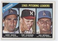 League Leaders - Sandy Koufax, Tony Cloninger, Don Drysdale