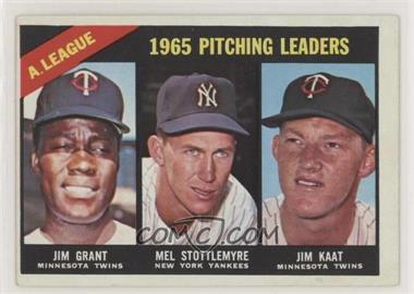 1966 Topps - [Base] #224 - League Leaders - Jim Grant, Mel Sottlemyre, Jim Kaat