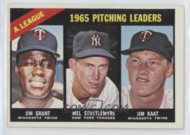 1966 Topps - [Base] #224 - League Leaders - Jim Grant, Mel Sottlemyre, Jim Kaat