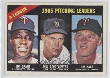 1966 Topps - [Base] #224 - League Leaders - Jim Grant, Mel Sottlemyre, Jim Kaat