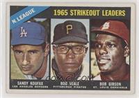 League Leaders - Sandy Koufax, Bob Veale, Bob Gibson [Good to VG̴…