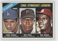 League Leaders - Sandy Koufax, Bob Veale, Bob Gibson [Good to VG̴…