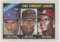 League Leaders - Sandy Koufax, Bob Veale, Bob Gibson [Good to VG̴…