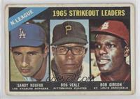 League Leaders - Sandy Koufax, Bob Veale, Bob Gibson [Good to VG̴…