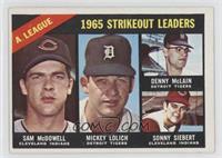 League Leaders - Sam McDowell, Mickey Lolich, Denny McLain, Sonny Siebert