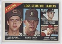 League Leaders - Sam McDowell, Mickey Lolich, Denny McLain, Sonny Siebert