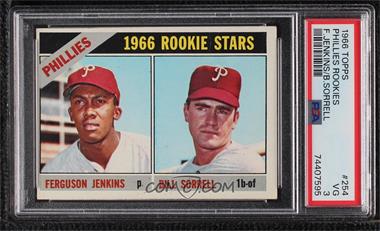1966 Topps - [Base] #254 - 1966 Rookie Stars - Ferguson Jenkins, Bill Sorrell [PSA 3 VG]